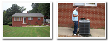 HVAC installation project by Center Heating and Air Conditioning